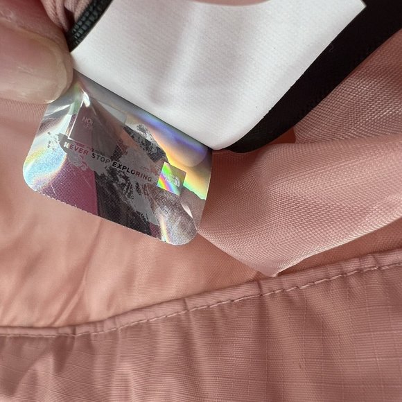 The North Face Resolve 2 Rain Jacket Full Zip Hood Waterproof Womens S Rose Gold - Picture 9 of 15